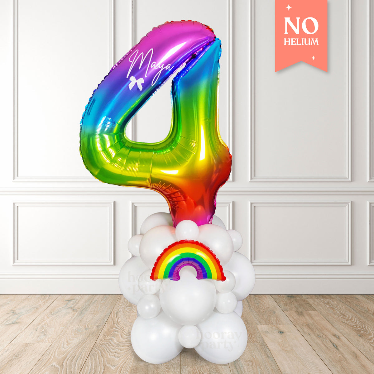 Rainbow Balloon Number Tower Stack Kit | Hoorayparty.co.uk