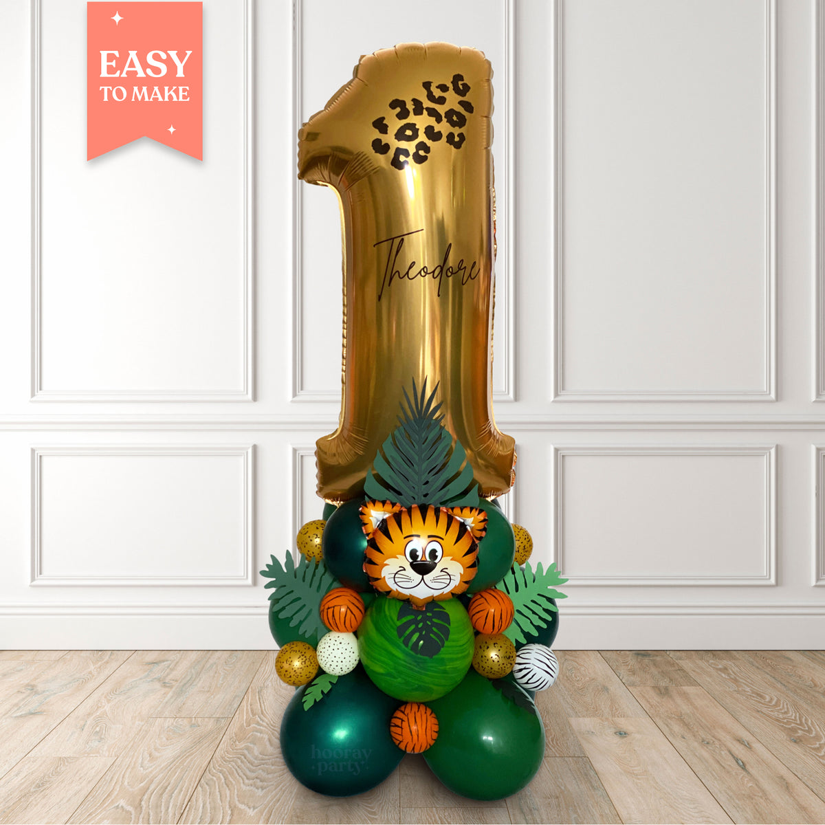 Safari Balloon Number Tower Stack Kit | Hoorayparty.co.uk